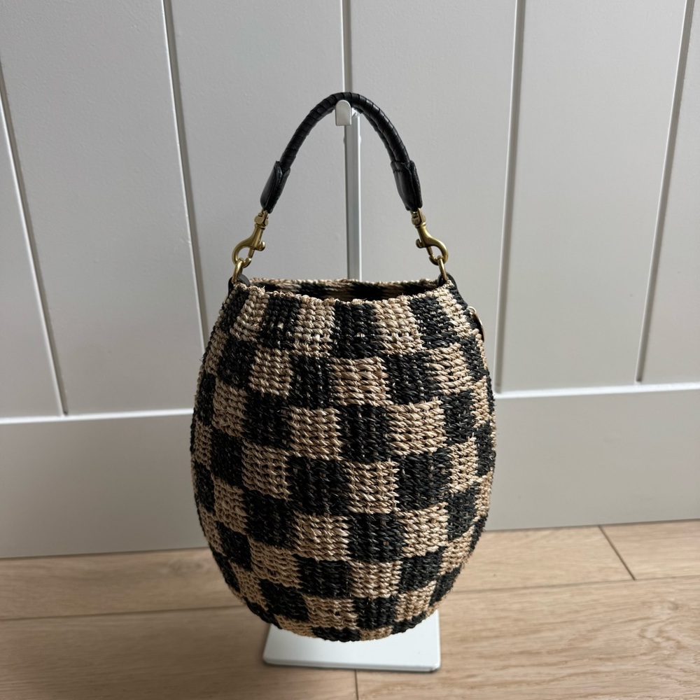 Clare V Pot De Miel Basket Bag - Checkered